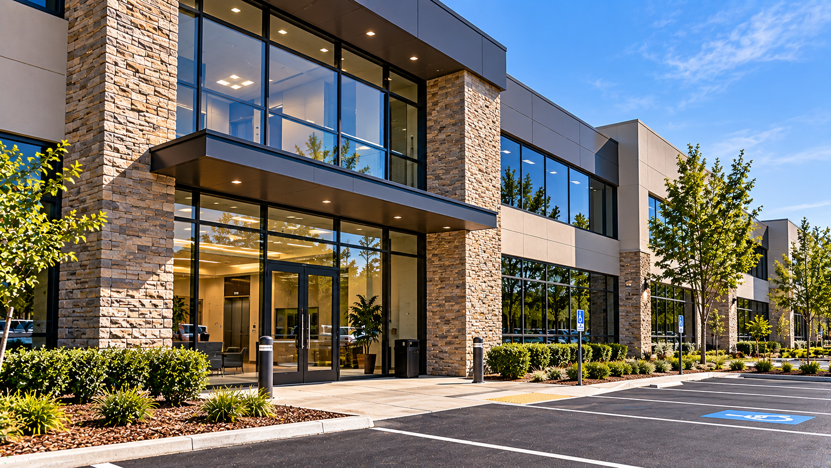 Modern office building exterior